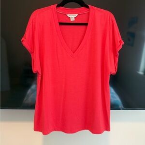 Tommy Bahama Red Short Sleeve V-Neck Tee